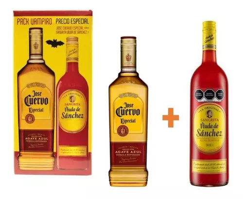 TEQUILA REPOSADO CUERVO ESPECIAL 695ML CON SANGRITA VIUDA DE SANCHEZ 1L