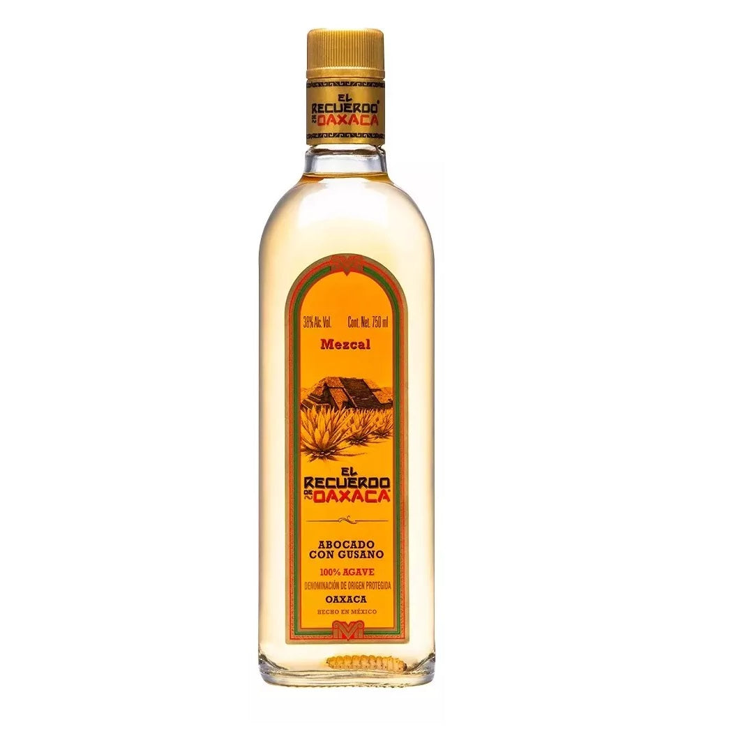 MEZCAL JOVEN 100% RECUERDO DE OAXACA CON GUSANO 750ML