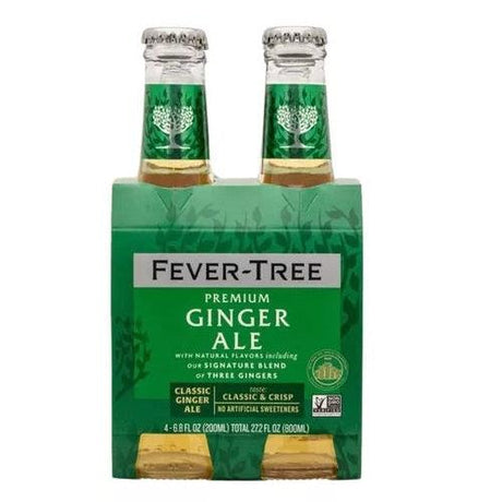 FEVER-TREE GINGER ALE 4-PACK 200 ML - Vinosylicores.com