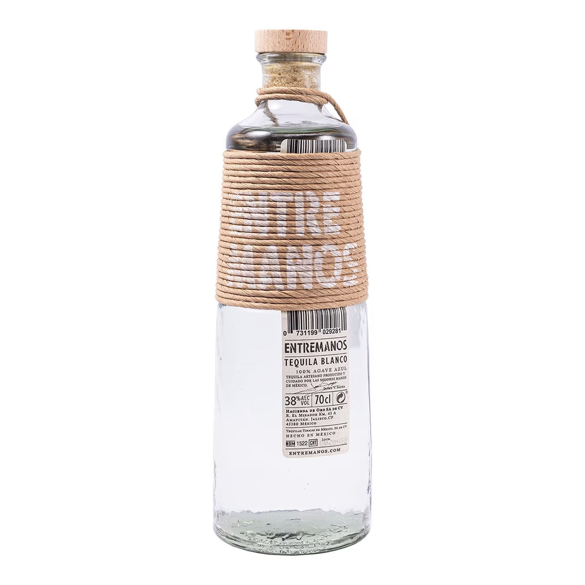 Tequila Entremanos Blanco 700ml