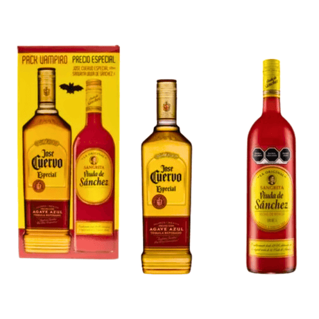 TEQUILA REPOSADO CUERVO ESPECIAL 695ML CON SANGRITA VIUDA DE SANCHEZ 1L - Vinosylicores.com