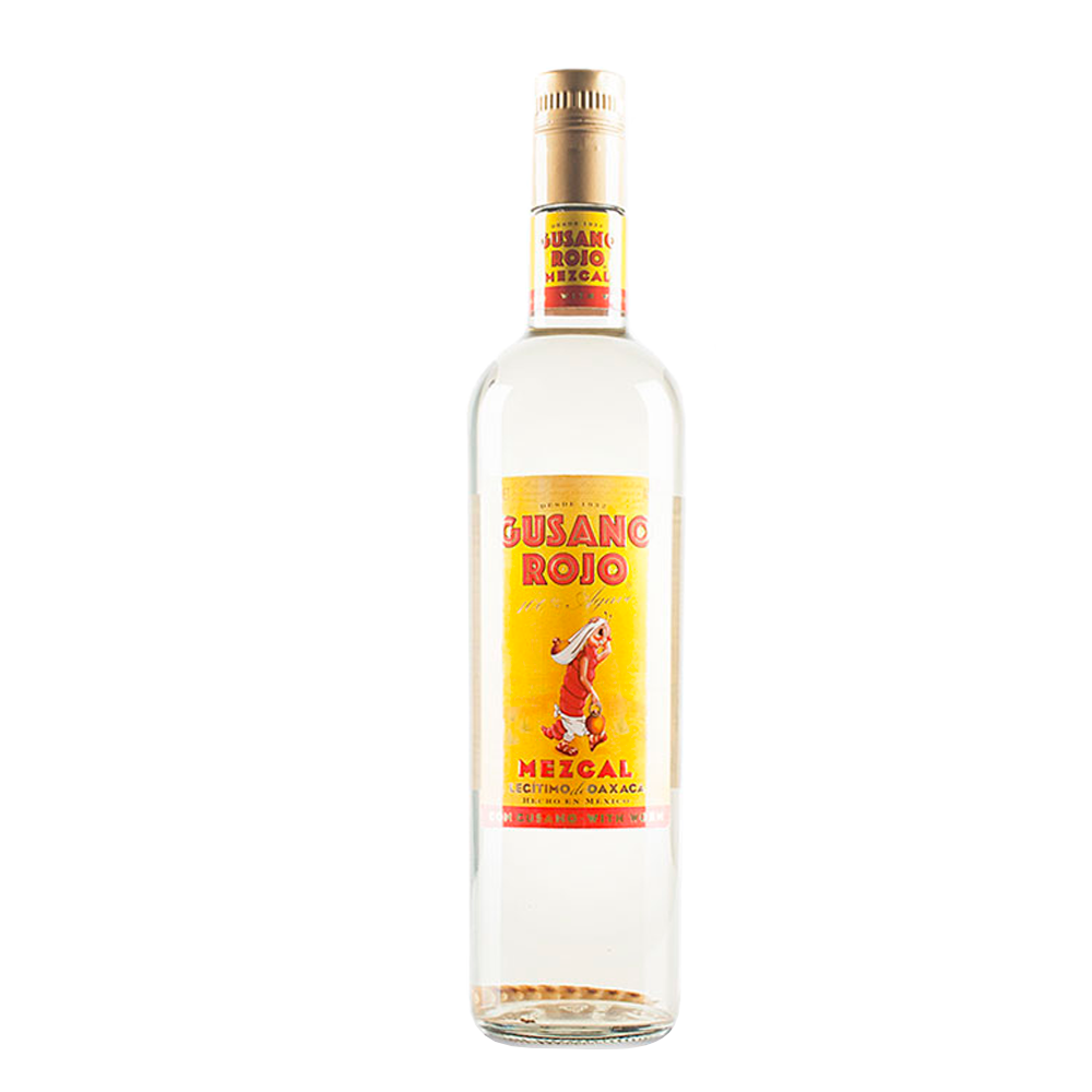 MEZCAL OAXAQUEÑO ARTESANAL AGAVE ESPADÍN 500 ML GUSANO ROJO