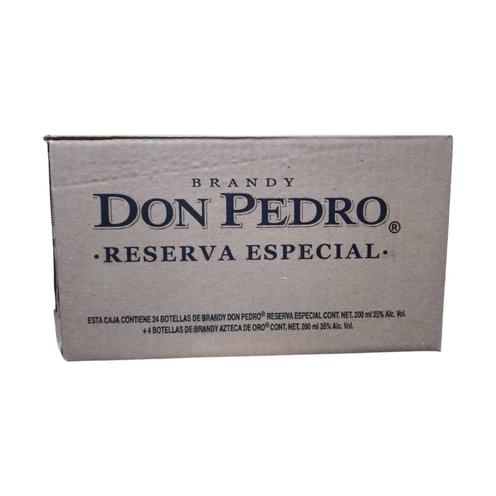 Paquete Brandy Don Pedro Rva 24 Bt 200ml + Ado 4 Bt 200ml