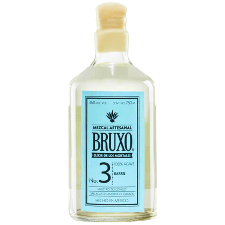 MEZCAL JOVEN 100% BRUXO NO3 BARRIL 750ML - Vinosylicores.com