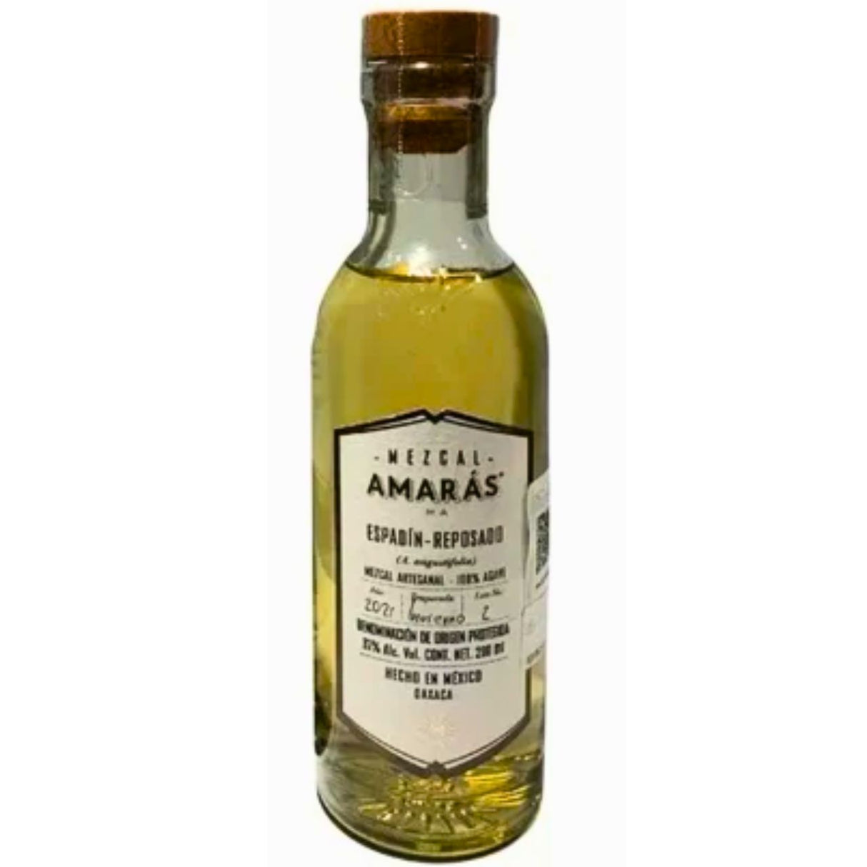 MEZCAL AMARAS REPOSADO ESPADÍN 200 ML