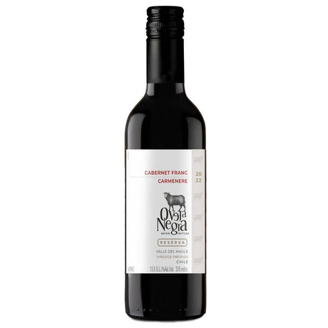 VINO TINTO OVEJA NEGRA RESERVA CABERNET FRANC CARMENERE 375ML - Vinosylicores.com