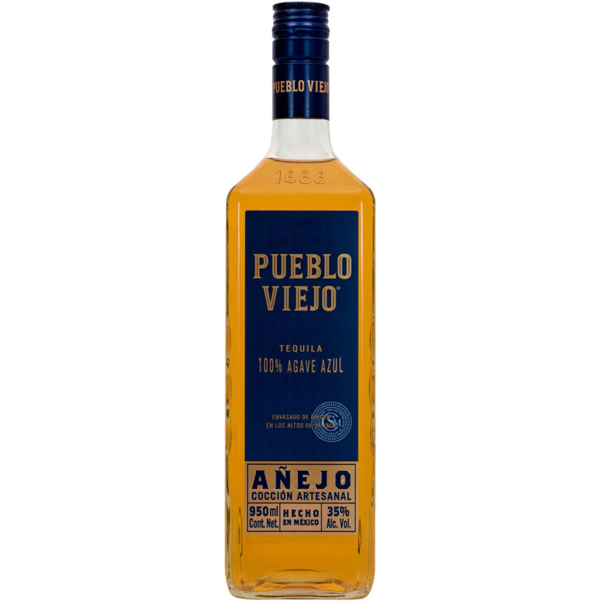 Tequila Añejo Pueblo Viejo 950ml