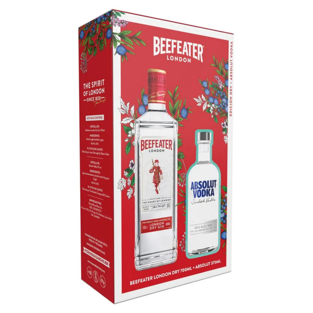 Beefeater Gin 750ml C/Absolut 375ml