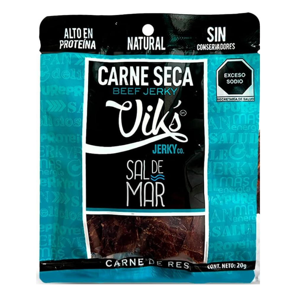 Dried Meat Sea Salt Viks Jerky 20G