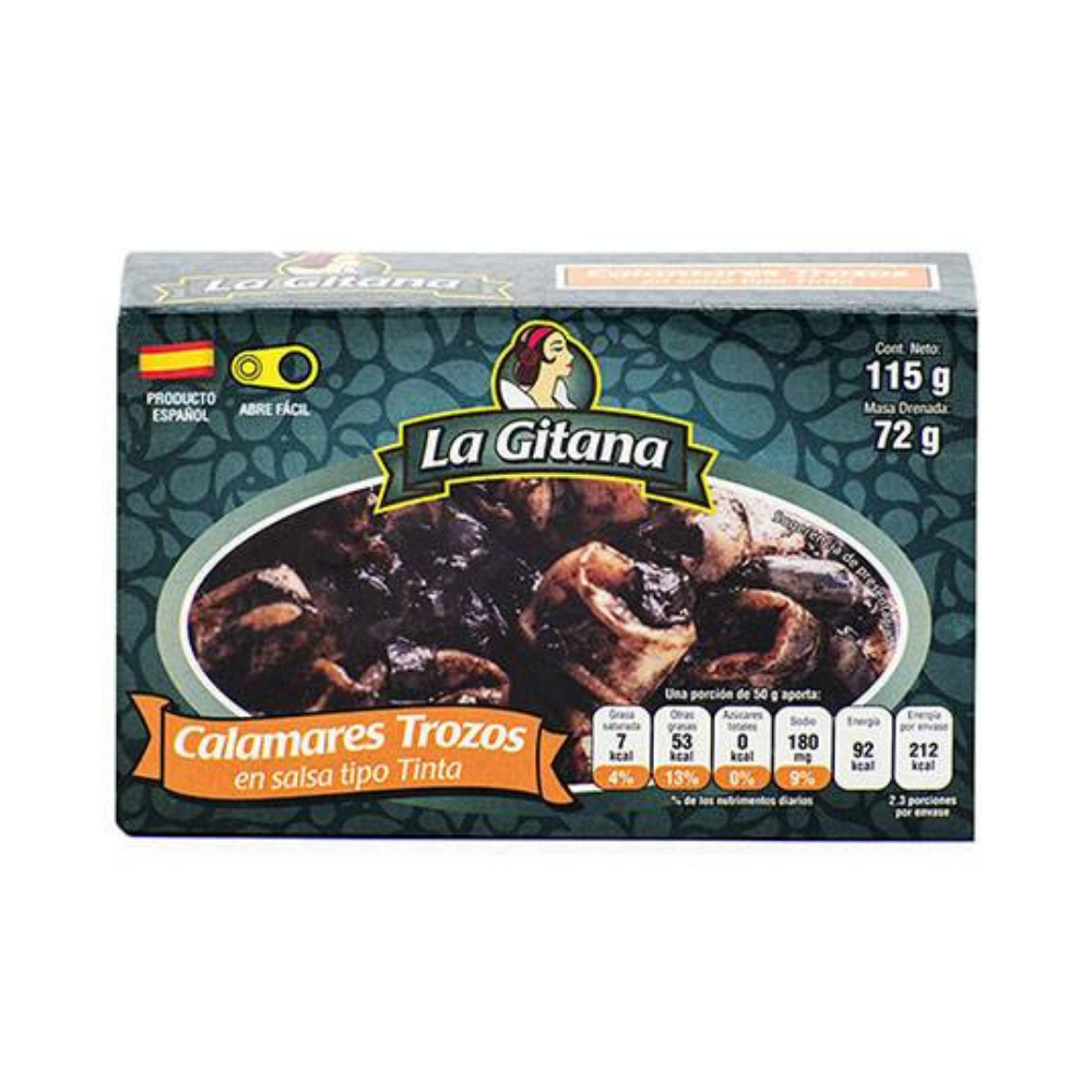 Calamares en Trozos en su Tinta La Gitana 111gr