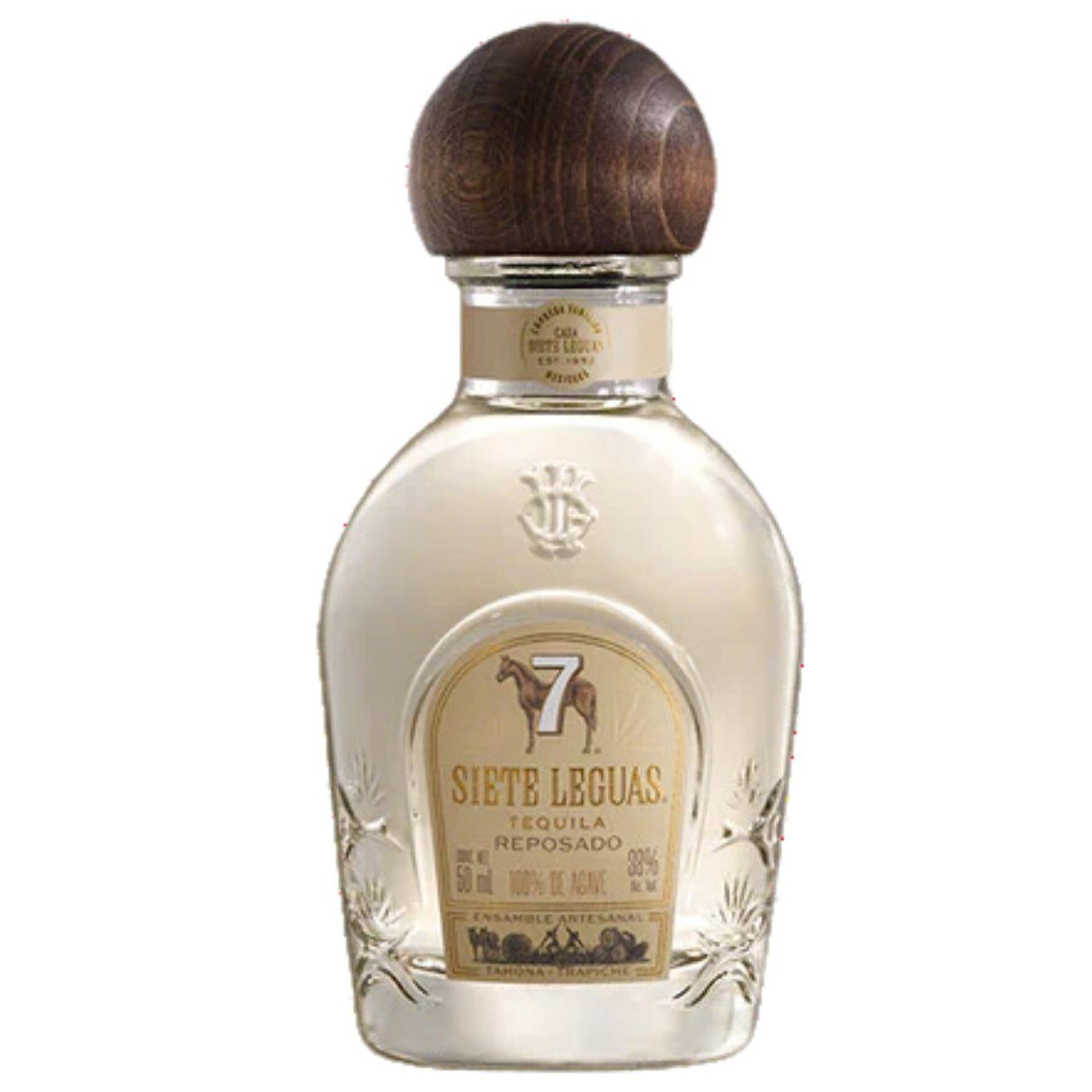 MINI TEQUILA 7 LEGUAS REPOSADO 50ML