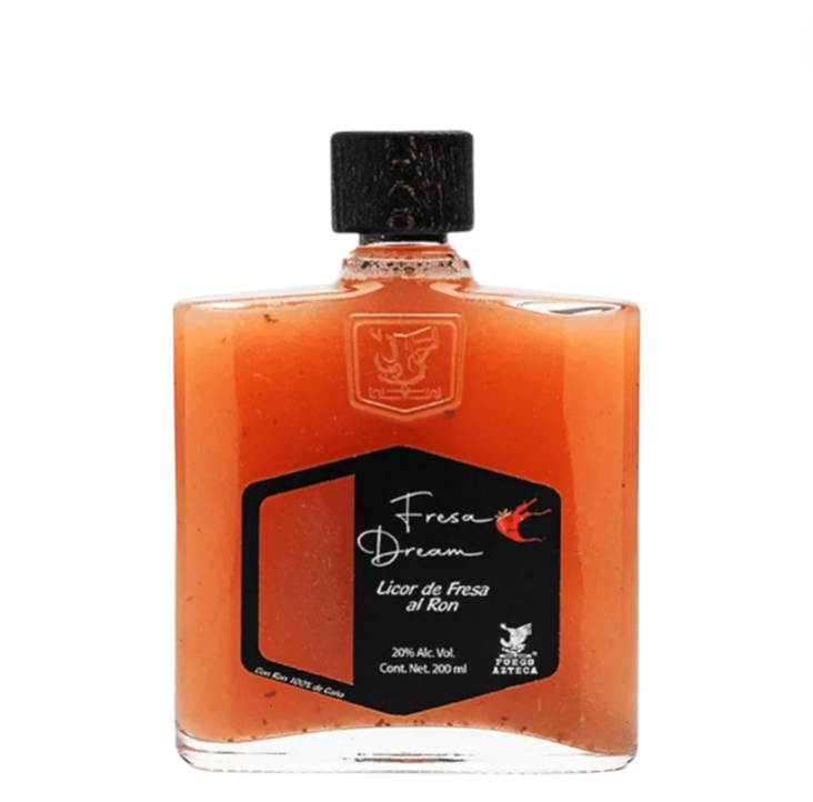 Licor De Tequila Fuego Azteca Fresa 200ml