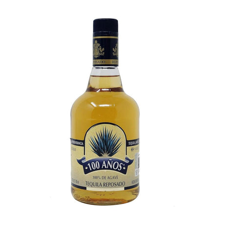 TEQUILA 100 AÑOS REPOSADO ETIQUETA AZUL 650 ML - Vinosylicores.com