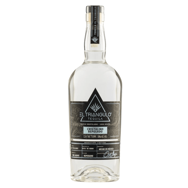 TEQUILA EL TRIiNGULO REPOSADO CRISTALINO 750 ML - Vinosylicores.com