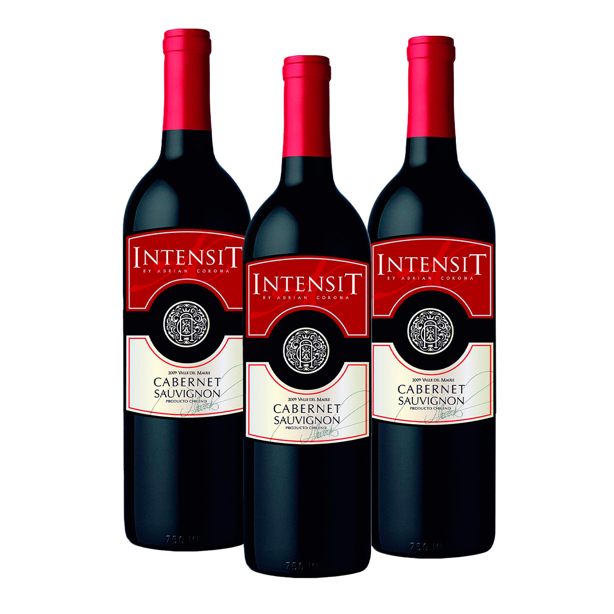 PACK DE 3 VINO TINTO INTENSIT CABERNET 750ML