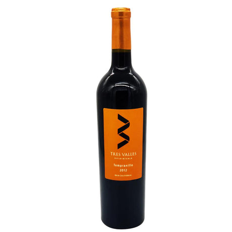 VINO TINTO TRES VALLES TEMPRANILLO 750ML - Vinosylicores.com