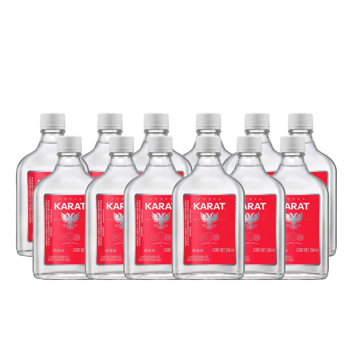 PACK 12 BOTELLAS VODKA KARAT 250ML