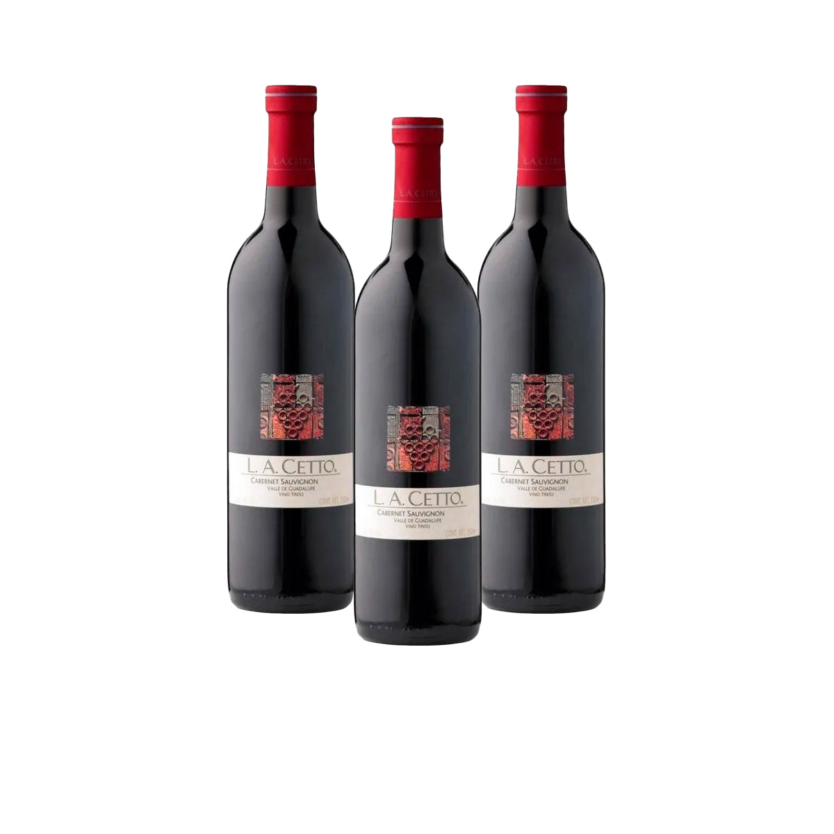 PACK DE 3 VINO TINTO L.A. CETTO CABERNET 375ML