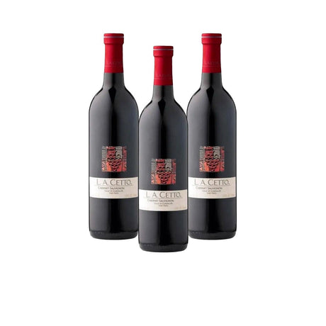 PACK DE 3 VINO TINTO L.A. CETTO CABERNET 375ML - Vinosylicores.com