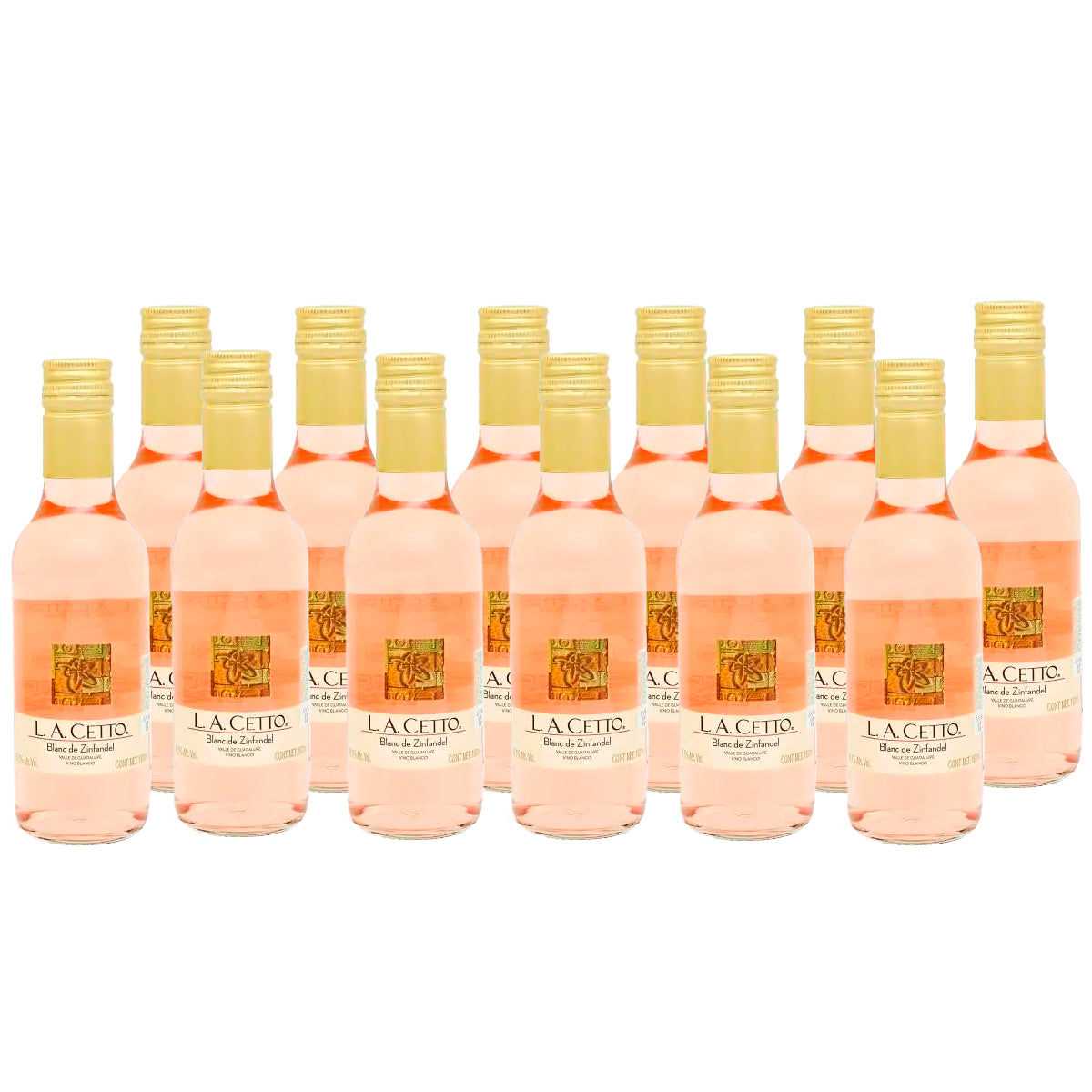 PACK DE 12 VINO BLANCO L.A. CETTO BLANC DE ZINFANDEL 187ML