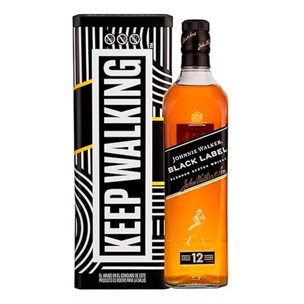 Whiskey 12 E.Black Johnnie Walker 750ml C/Canister – Vino