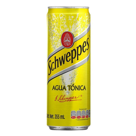 AGUA TONICA SCHWEPPES LATA 355ML - Vinosylicores.com