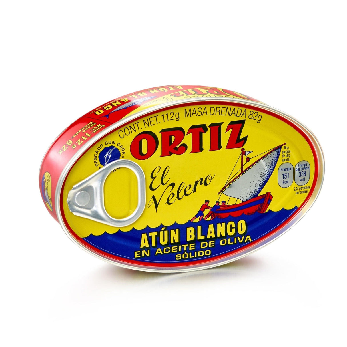 ATUN BLANCO EN ACEITE DE OLIVA ORTIZ LT 112 - Vinosylicores.com