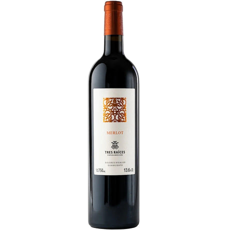 VINO TINTO TRES RAICES MERLOT 750 ML - Vinosylicores.com