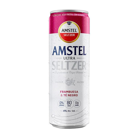 BEBIDA HARD SELTZER AMSTEL FRAMBUESA 355ML - Vinosylicores.com