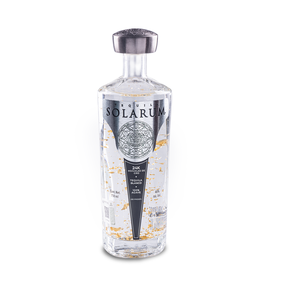 TEQUILA SOLARUM BLANCO 24K 750 ML