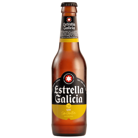 CERVEZA ESTRELLA GALICIA SIN GLUTEN 330ML - Vinosylicores.com