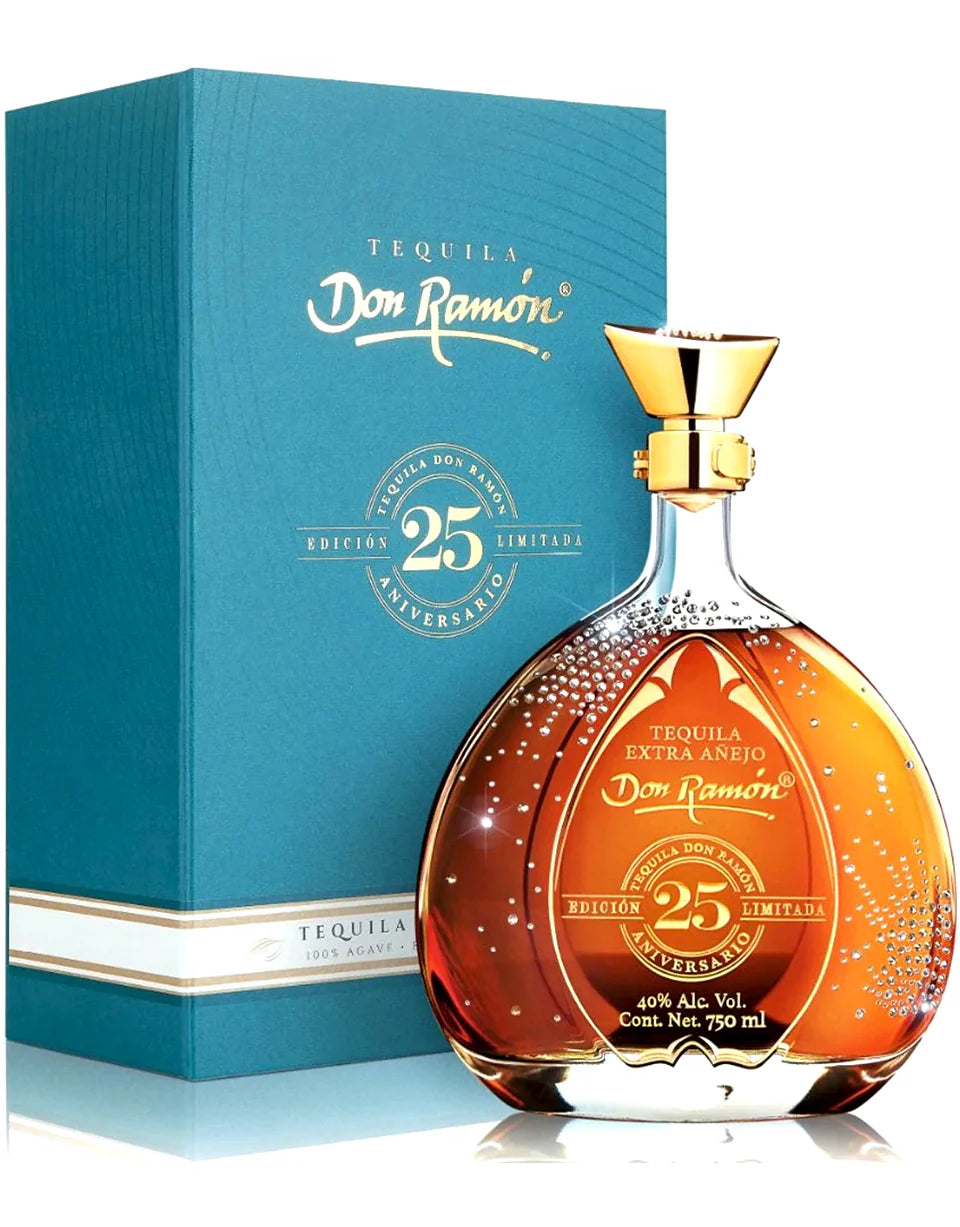 Tequila Don Ramón Extra Añejo Edición 25 Aniversario con Cristales Swarovski 750 ml