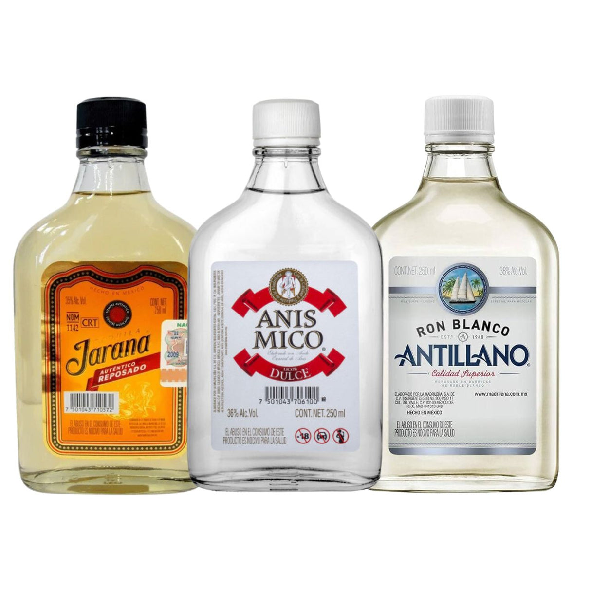 TEQUILA JARANA + JARABE DE ANÍS + ANTILLANO BLANCO 24/250