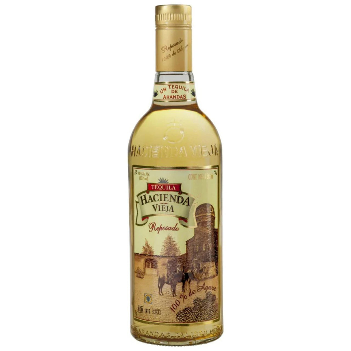 TEQUILA HACIENDA VIEJA REPOSADO 750 ML