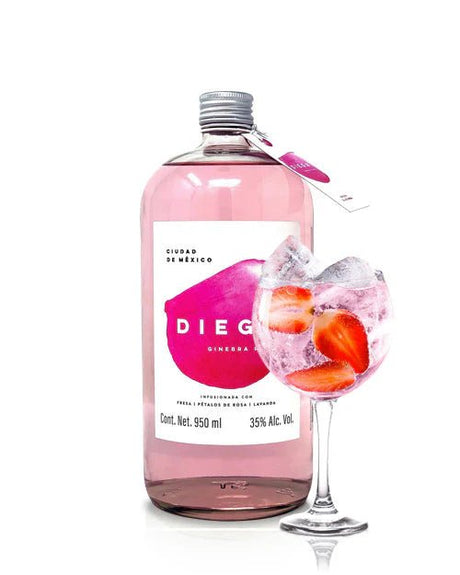 Ginebra Diega Rosada 950 ml - Vinosylicores.com