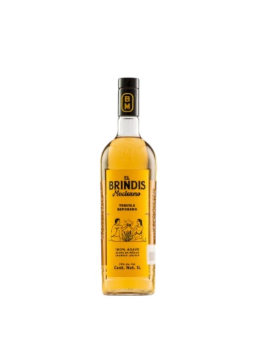 TEQUILA EL BRINDIS MEXICANO REPOSADO 1000 ML