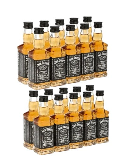PACK DE 24 MINI WHISKY JACK DANIELS .50 ML