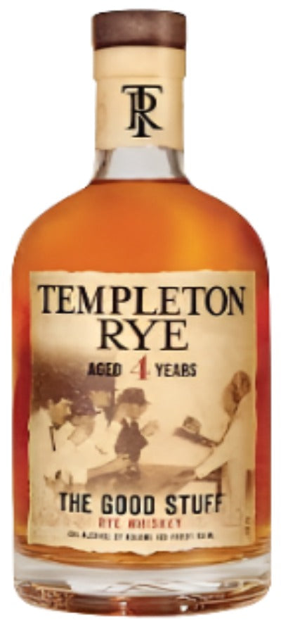 WHISKEY RYE TEMPLETON 4 YEARS 750ML