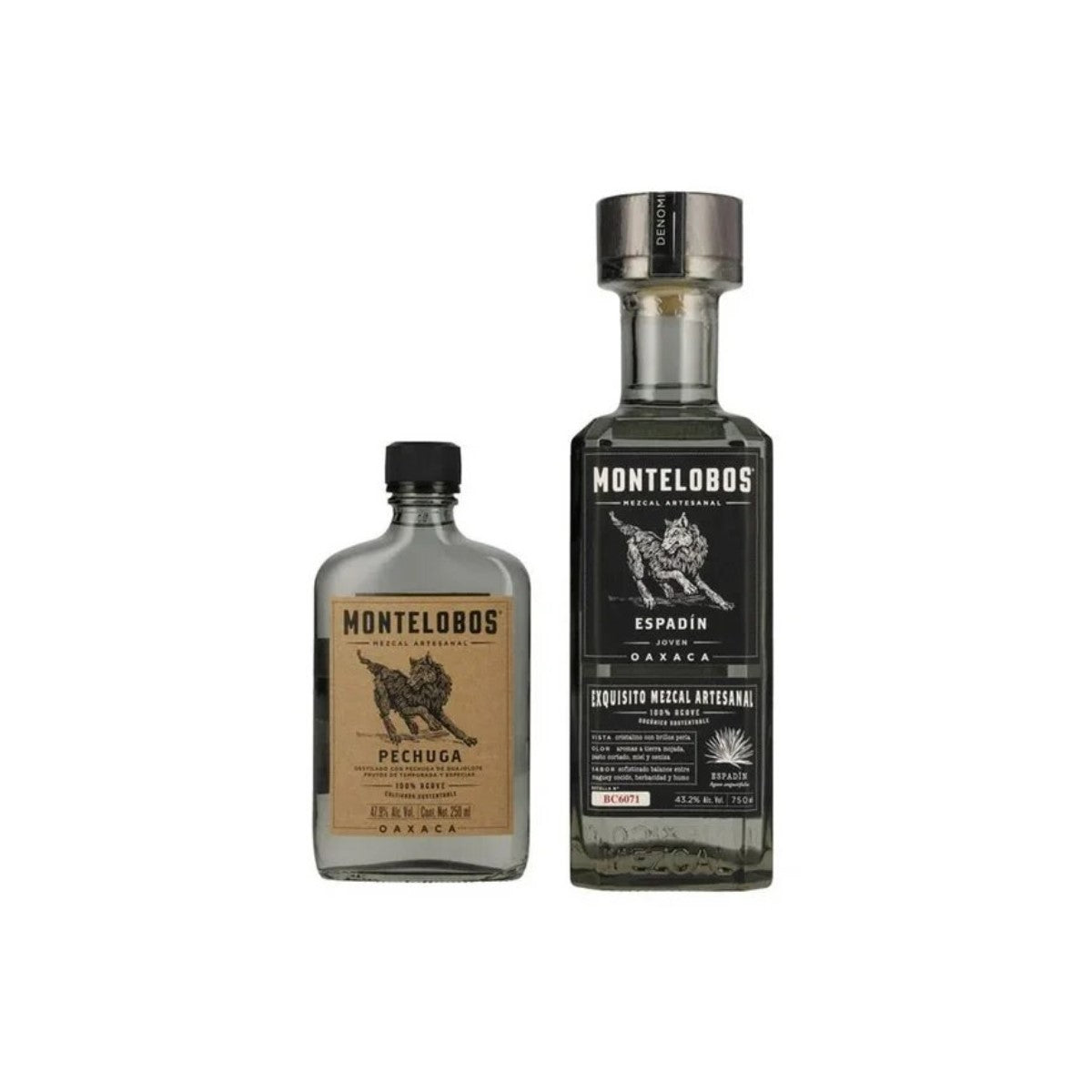 MEZCAL MONTELOBOS ESPADIN 750 ML + PECHUGA 250 ML