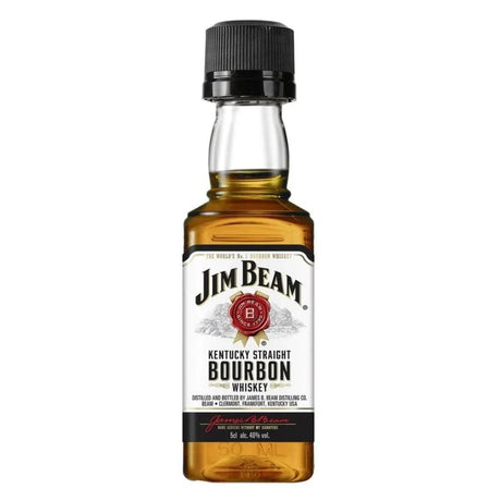 MINI WHISKY JIM BEAM WHITE 50 ML - Vinosylicores.com