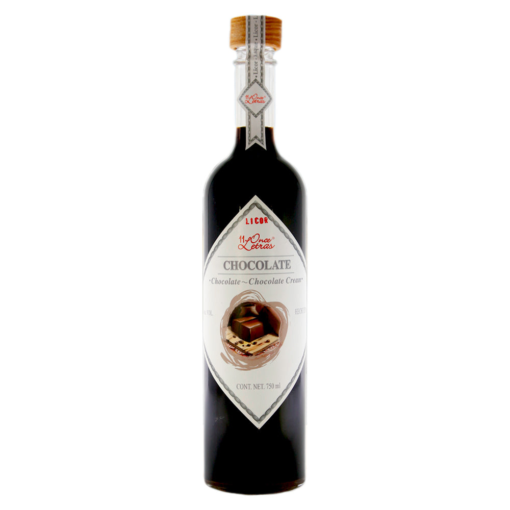 LICOR DE CHOCOLATE ONCE LETRAS 750ML