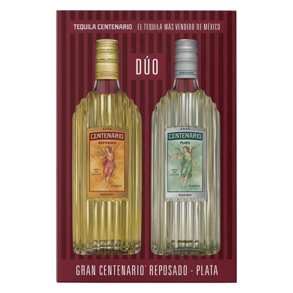 Pack Tequila Cuervo Gran Centenario Reposado 700 ml + Centenario Plata 700 ml - Vinosylicores.com