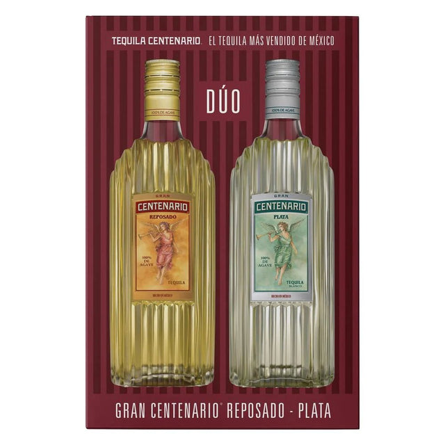 Pack Tequila Cuervo Gran Centenario Reposado 700 ml + Centenario Plata 700 ml - Vinosylicores.com