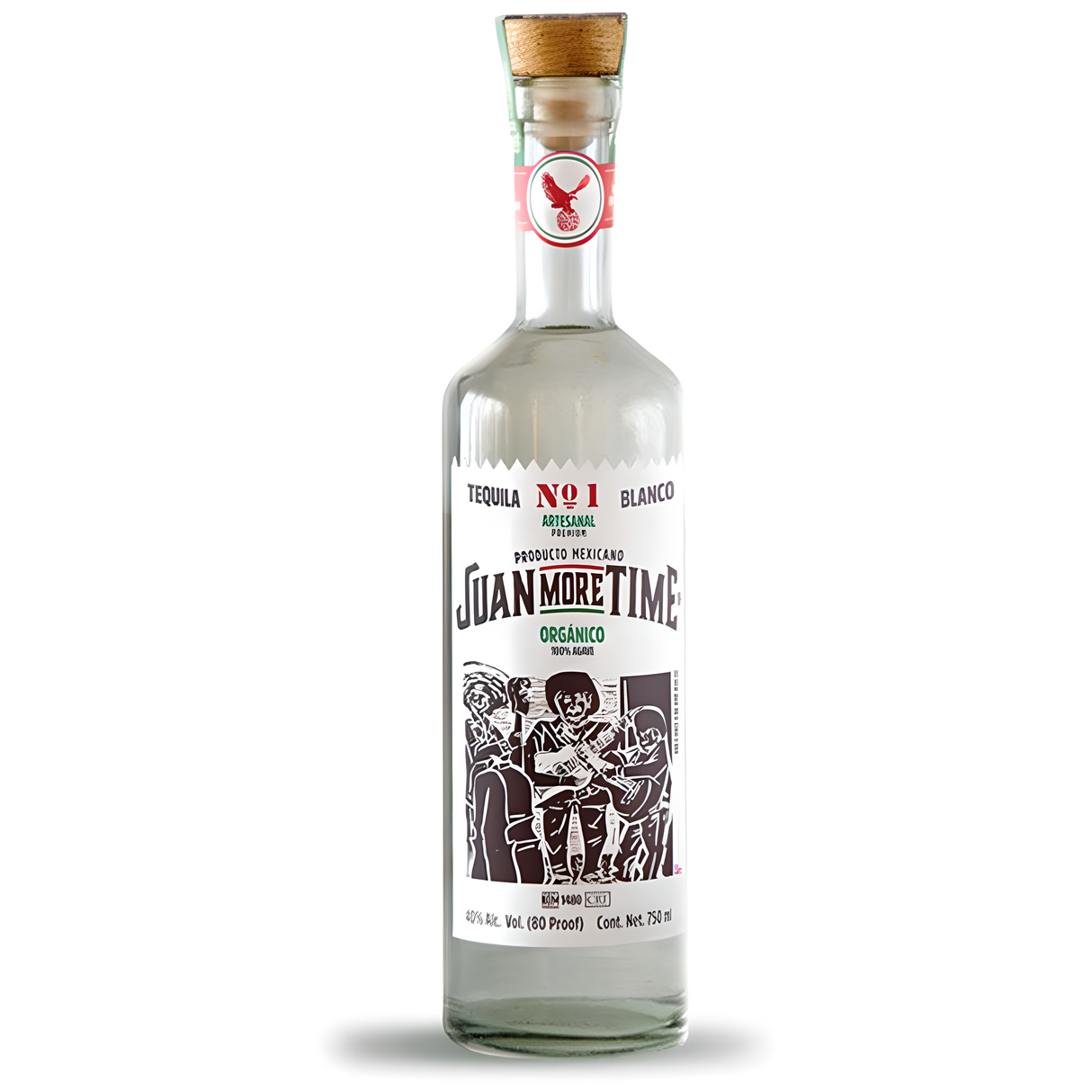 Juan More Time Blanco Organic Tequila 750ml