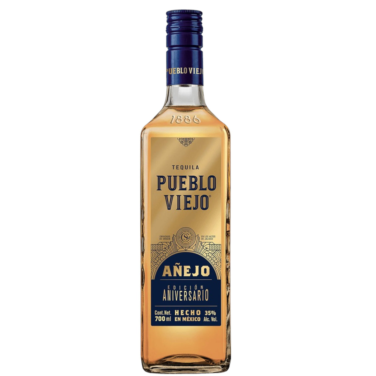 Tequila Pueblo Viejo Añejo Edición Aniversario 700ml
