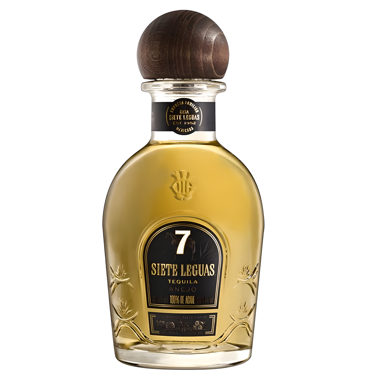Tequila 7 Leguas Añejo Etiqueta Negra 375ml