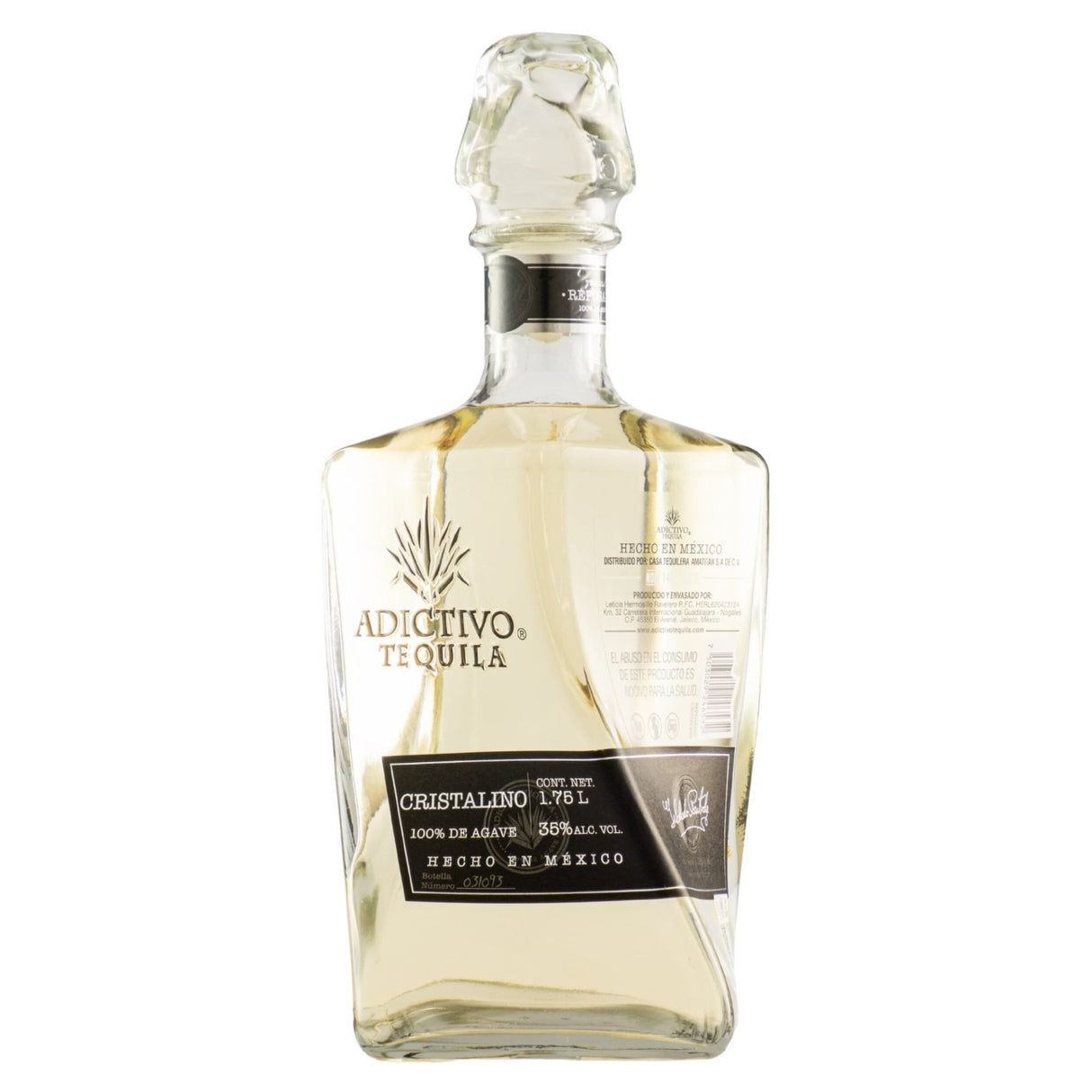 Tequila Adictivo Reposado Cristalino 1750ml