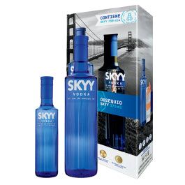 VODKA SKYY 750ML C/375ML