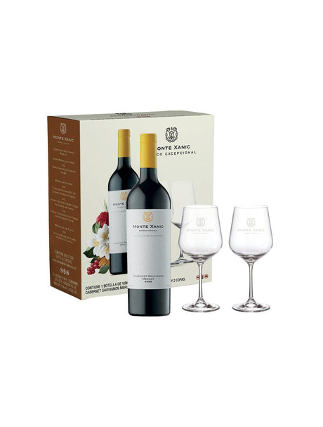 VINO TINTO MONTE XANIC CABERNET-MERLOT C/2 COPAS 750ML - Vinosylicores.com