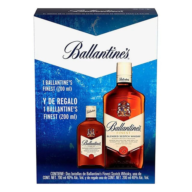 WHISKY BALLANTINES FINEST 700+ BALLANTINES FINEST 200 ML - Vinosylicores.com